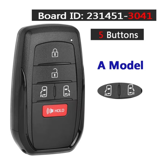 2021-2022 Toyota Sienna / 5-Button Smart Key / PN: 8990H-08020 / HYQ14FBX-3041 (Aftermarket)